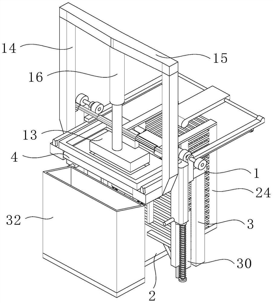 Die plate groove punching machine for chip machining