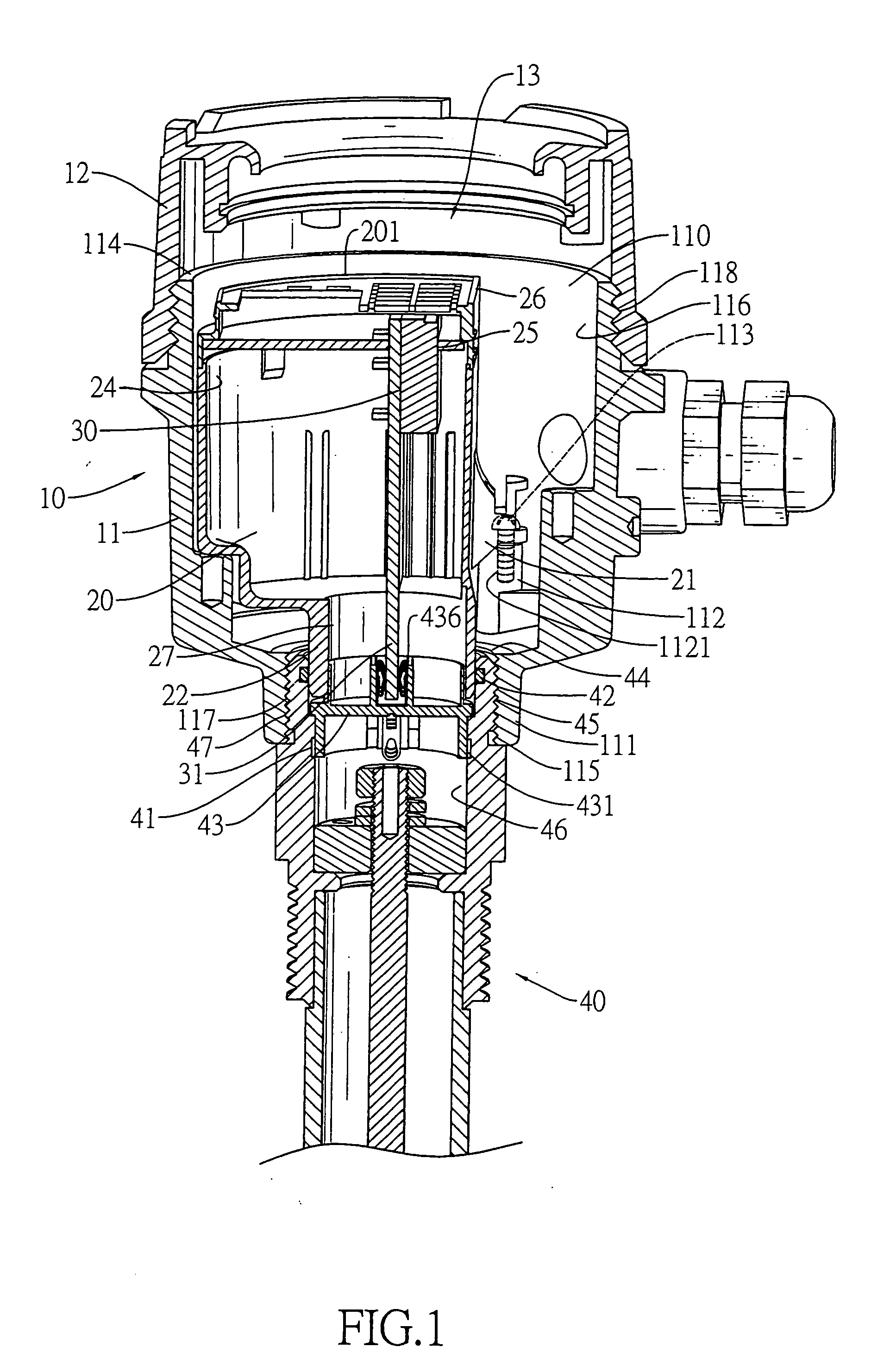 Protecting casing for transducer