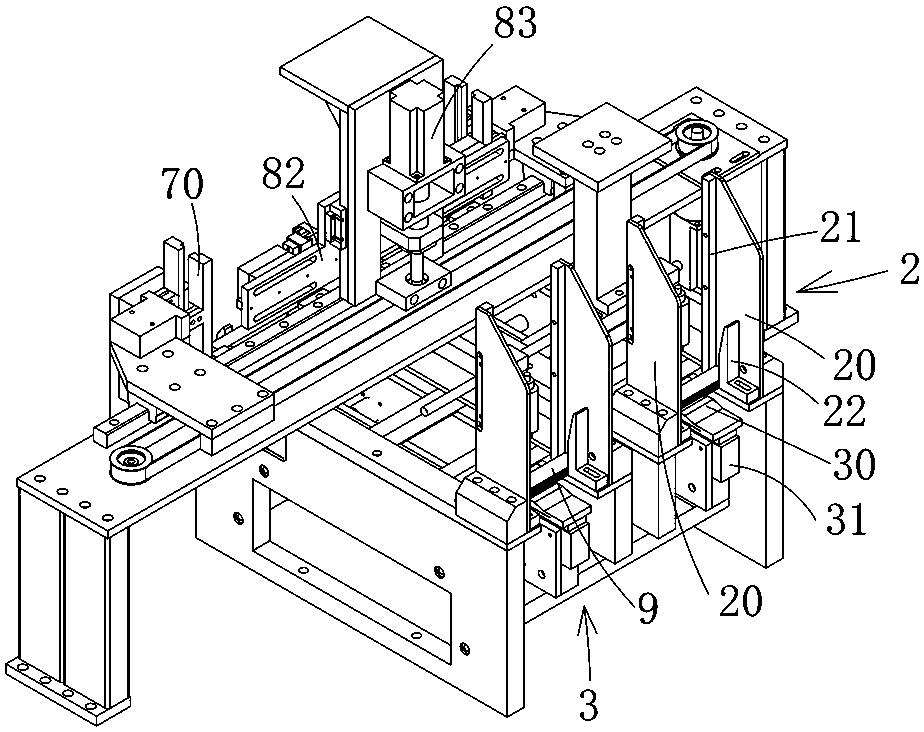 Enveloping strip sticking device of wine box automatic assembly machine