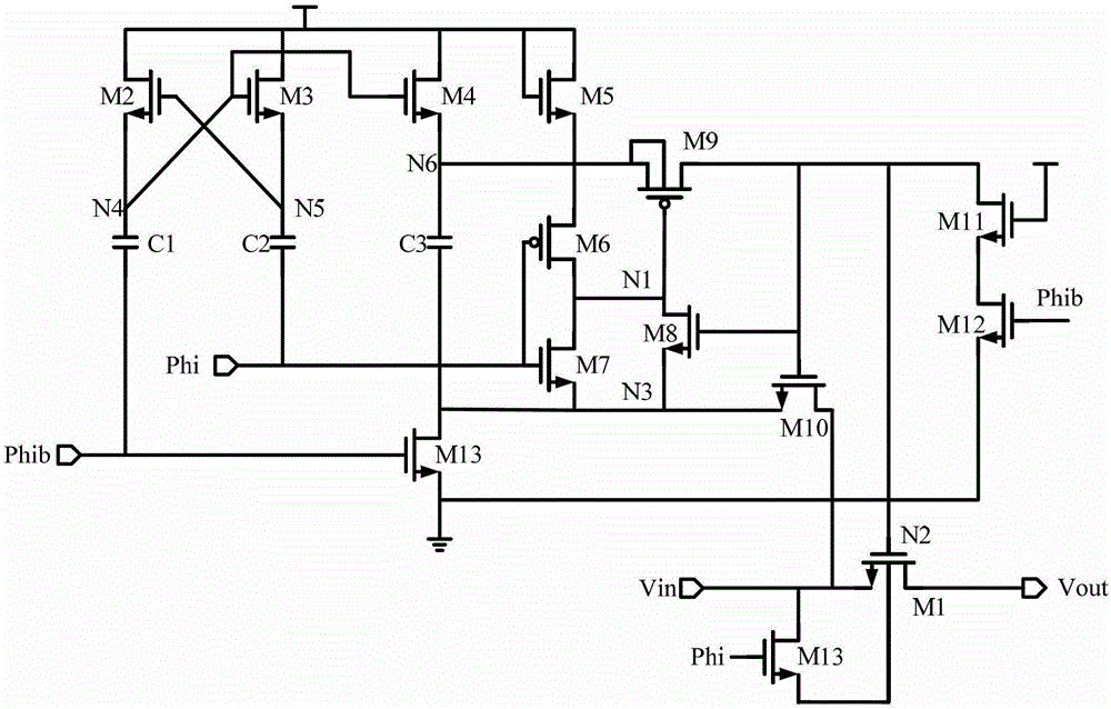 Gate voltage bootstrap switch with low on-resistance and method for eliminating offset effect