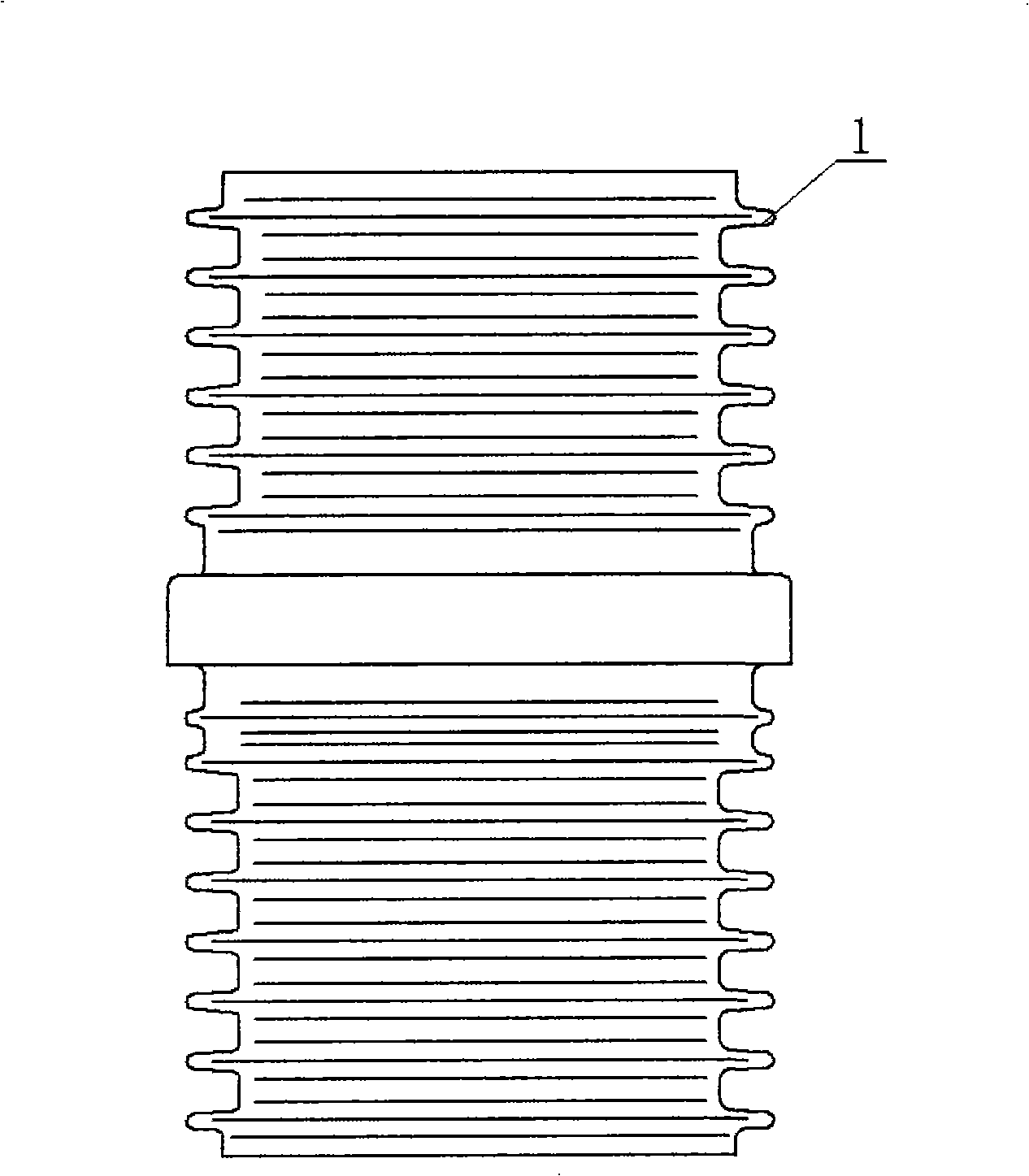 High pressure self-locking type wall bushing