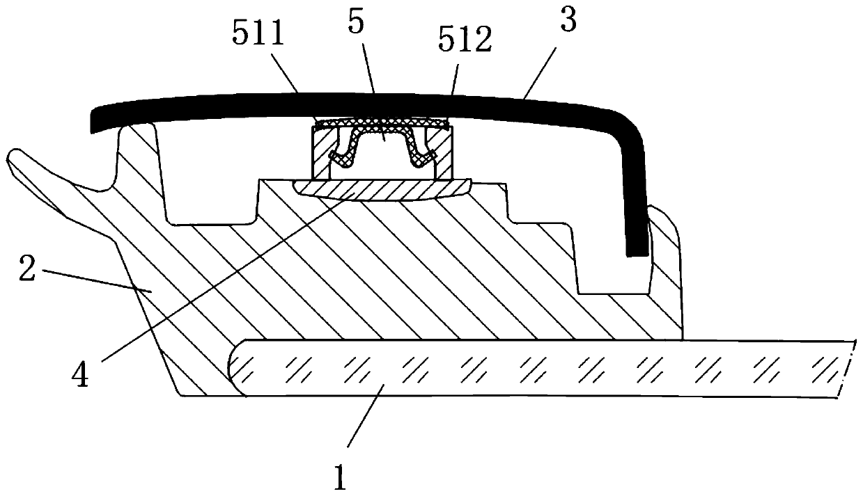 Glass edge wrapping assembly with bright decoration strips