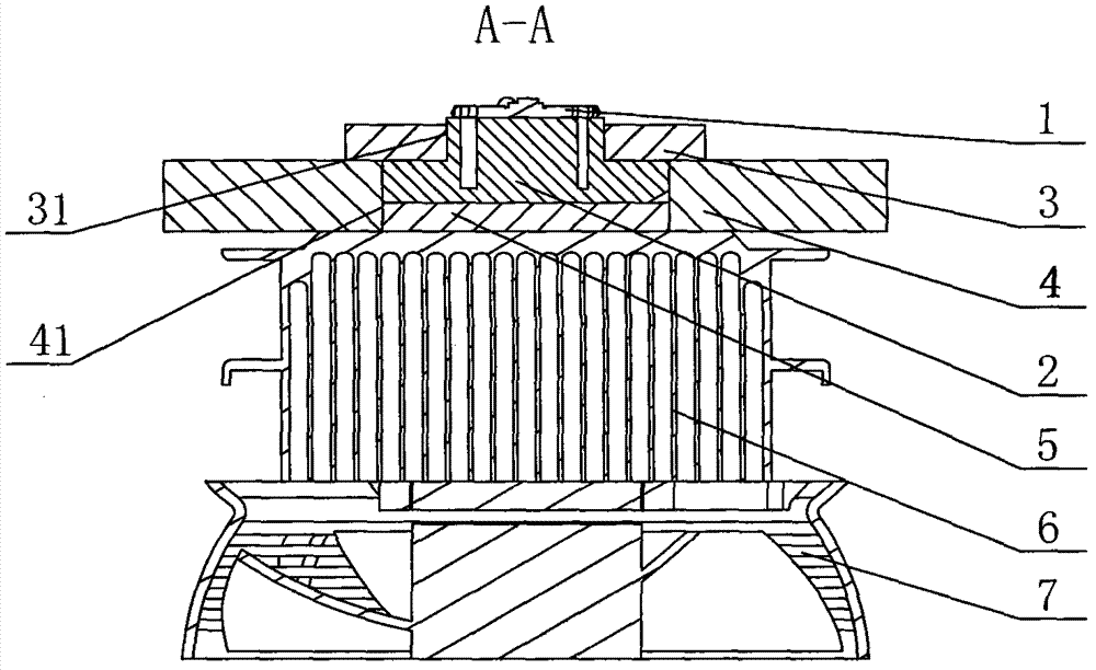 Large-power light emitting diode (LED) active radiating device for car lamp