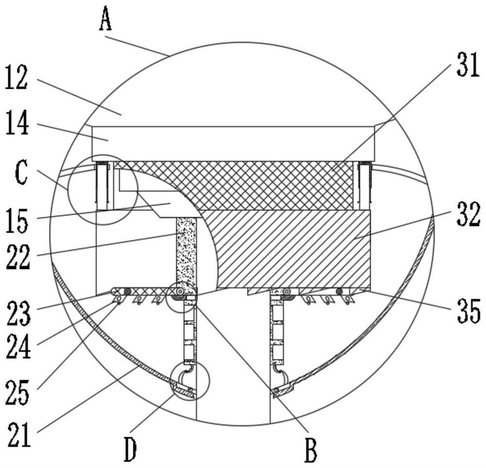 A cooling device with diversified cooling methods and timely water spraying for drill bits