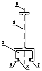 High-strength aluminum alloy embedded channel module and embedded channel forming process