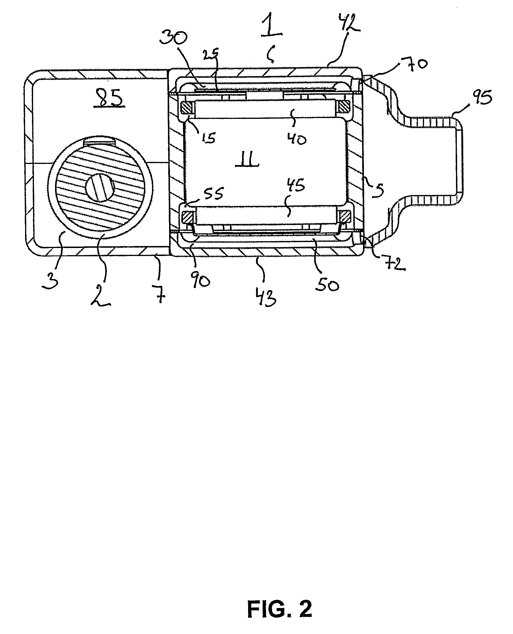 Dual diaphragm electroacoustic transducer