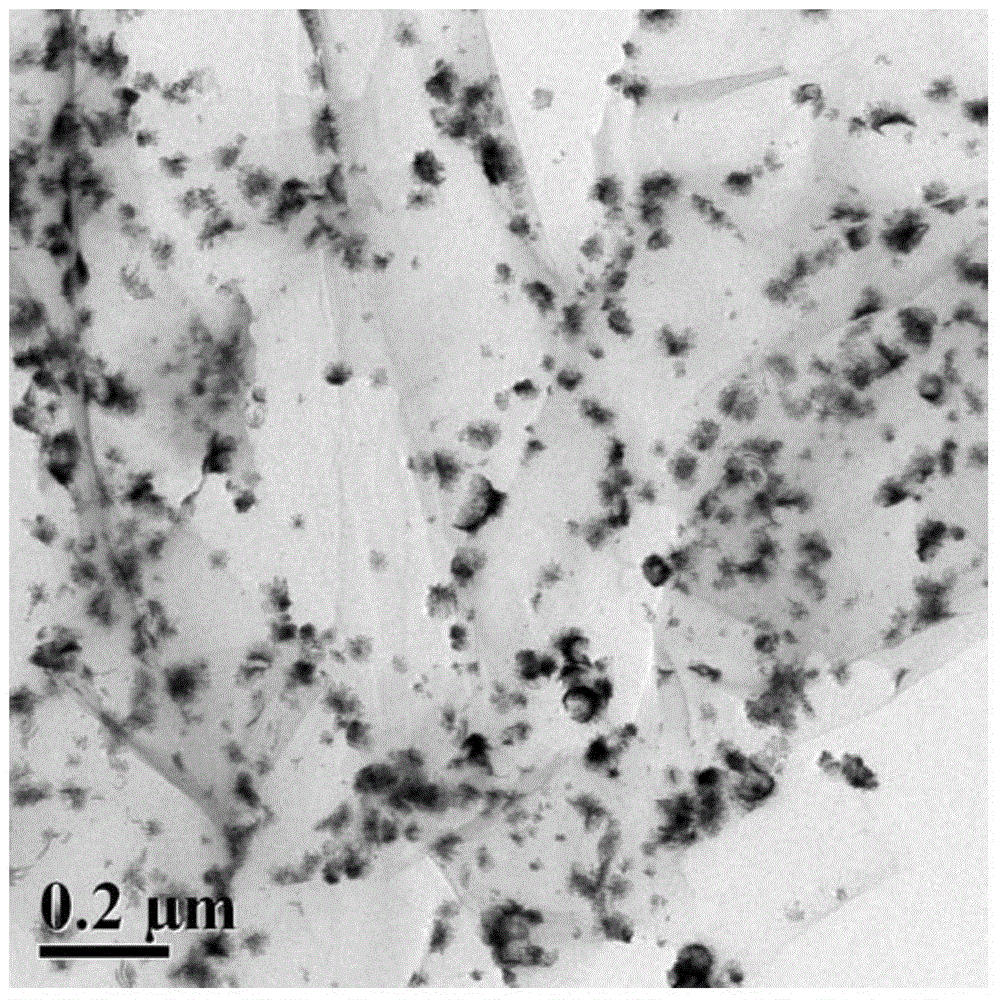 Graphene supported two-dimensional branched platinum nanometer electrocatalyst, and preparation method and application thereof