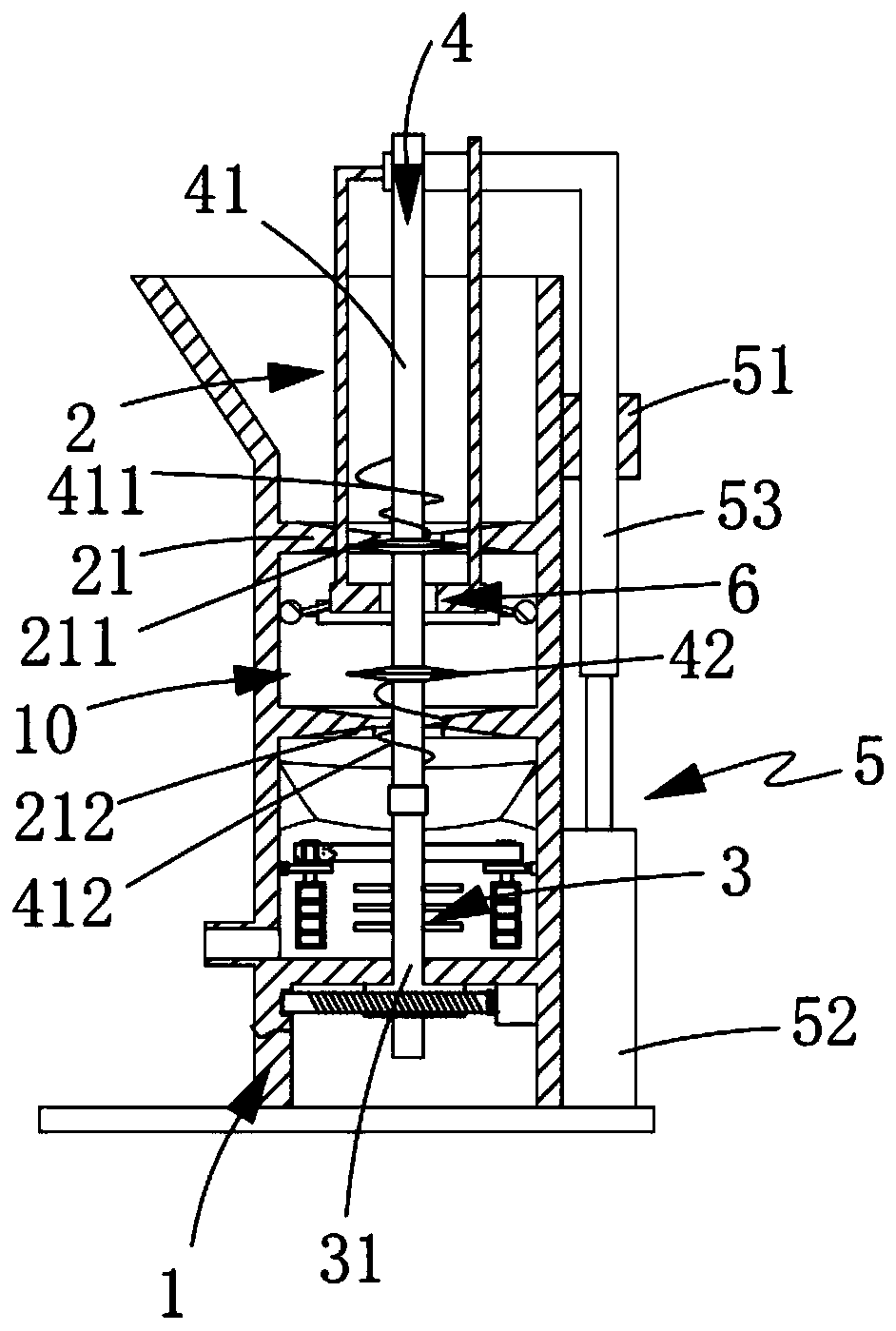 Refractory material processing device