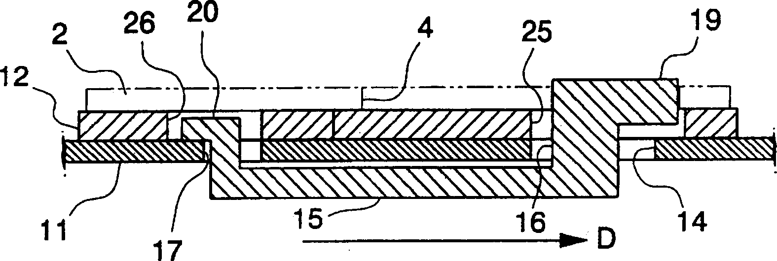 Clamping device for magnetic disk