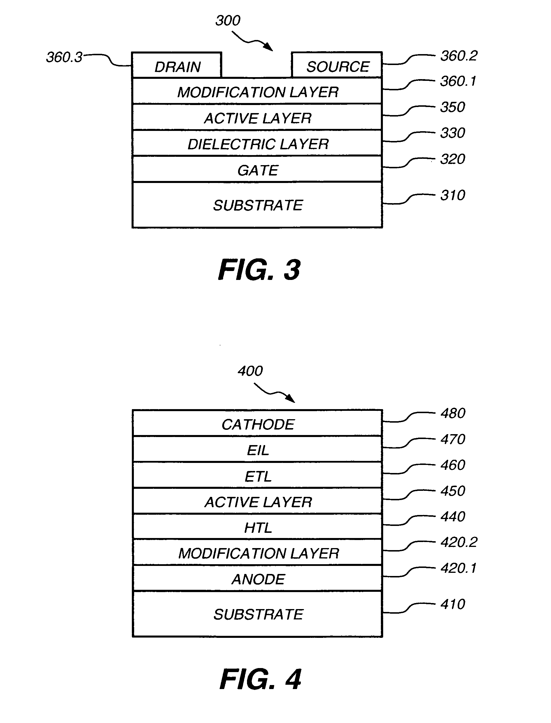 Fluorocarbon electrode modification layer