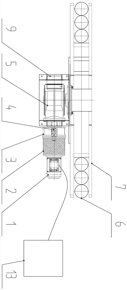 Air pressure brake type hydraulic coupling hose or cable coiling block