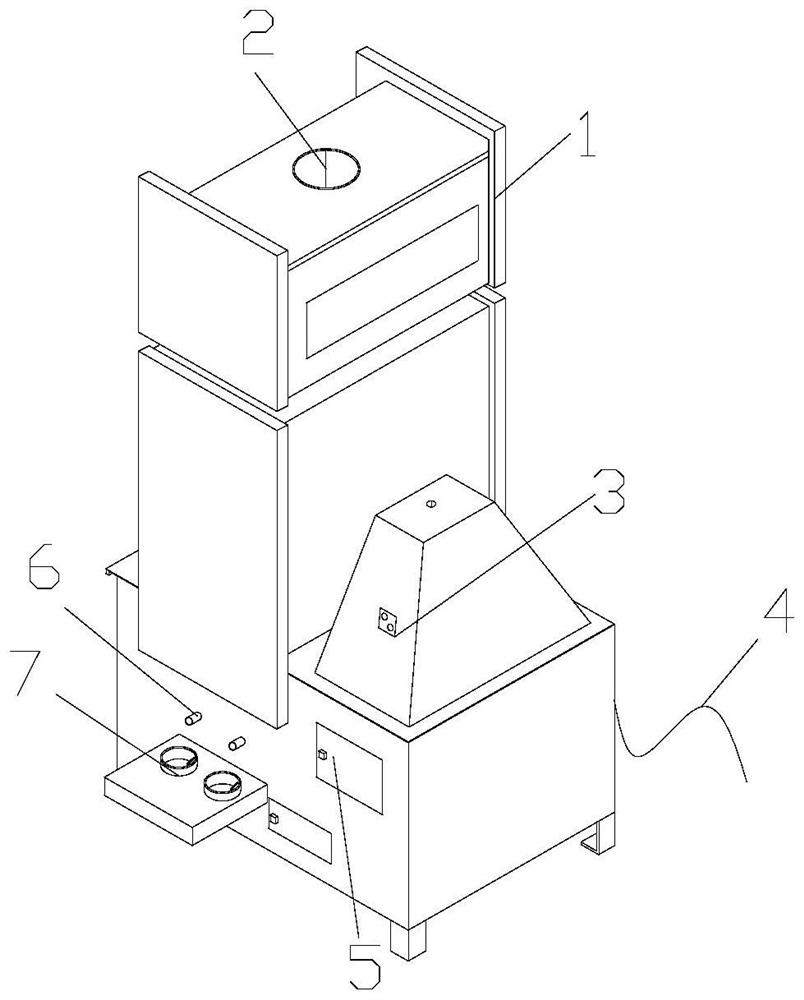 Soil electrostatic adsorption, screening and subpackaging all-in-one machine