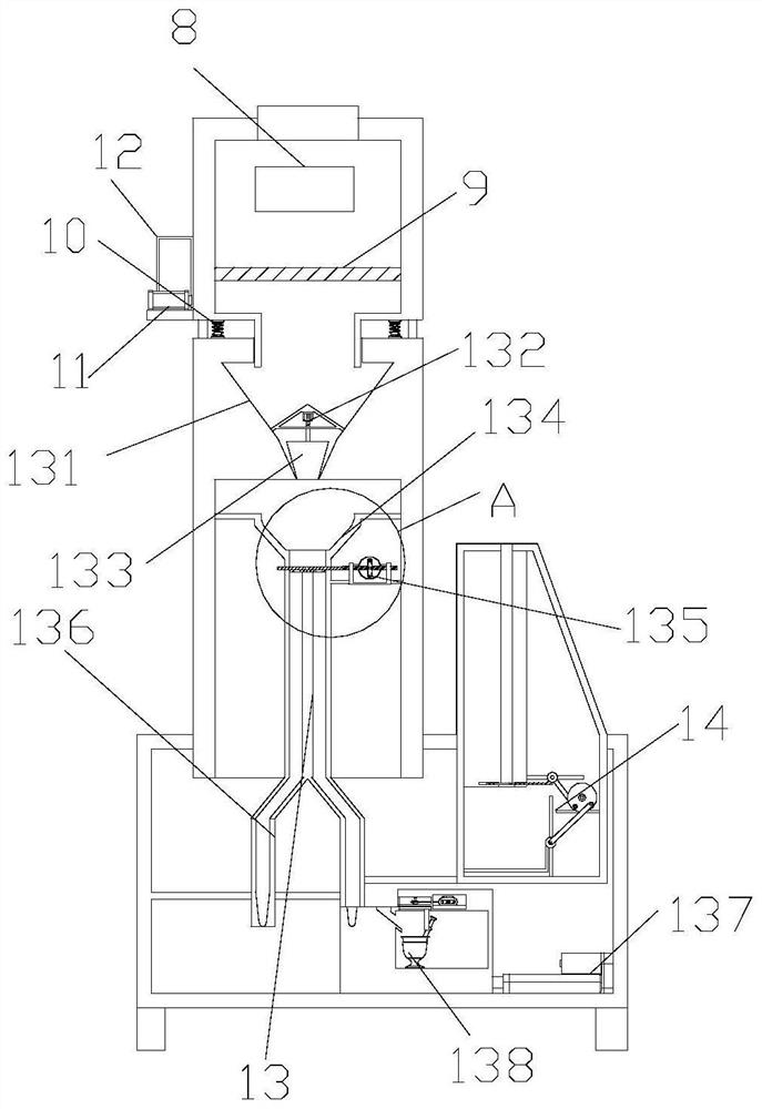 Soil electrostatic adsorption, screening and subpackaging all-in-one machine