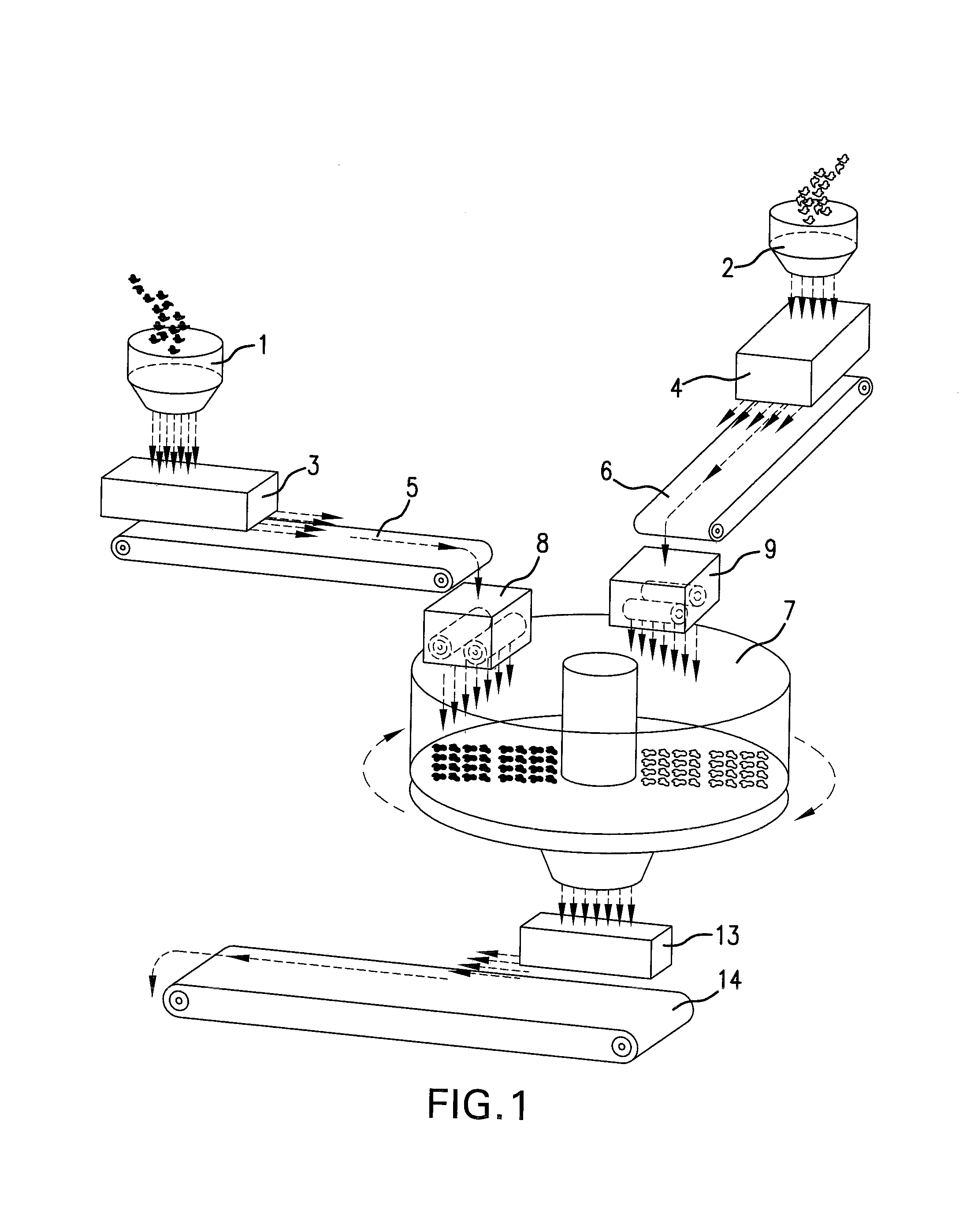 Slab of composite material