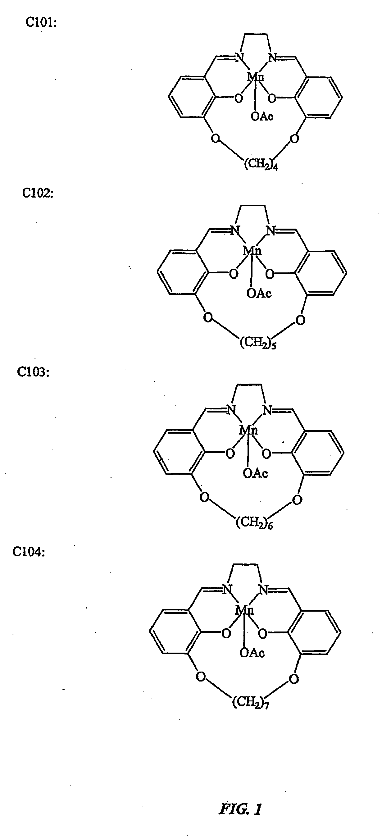 Cyclic salen-metal compounds: reactive oxygen species scavengers useful as antioxidants in the treatment and prevention of diseases