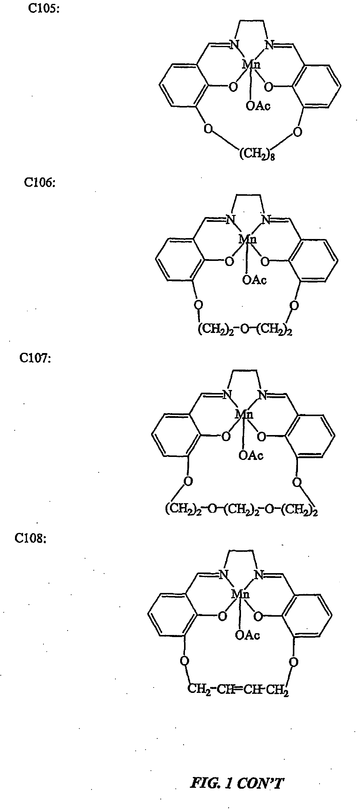 Cyclic salen-metal compounds: reactive oxygen species scavengers useful as antioxidants in the treatment and prevention of diseases