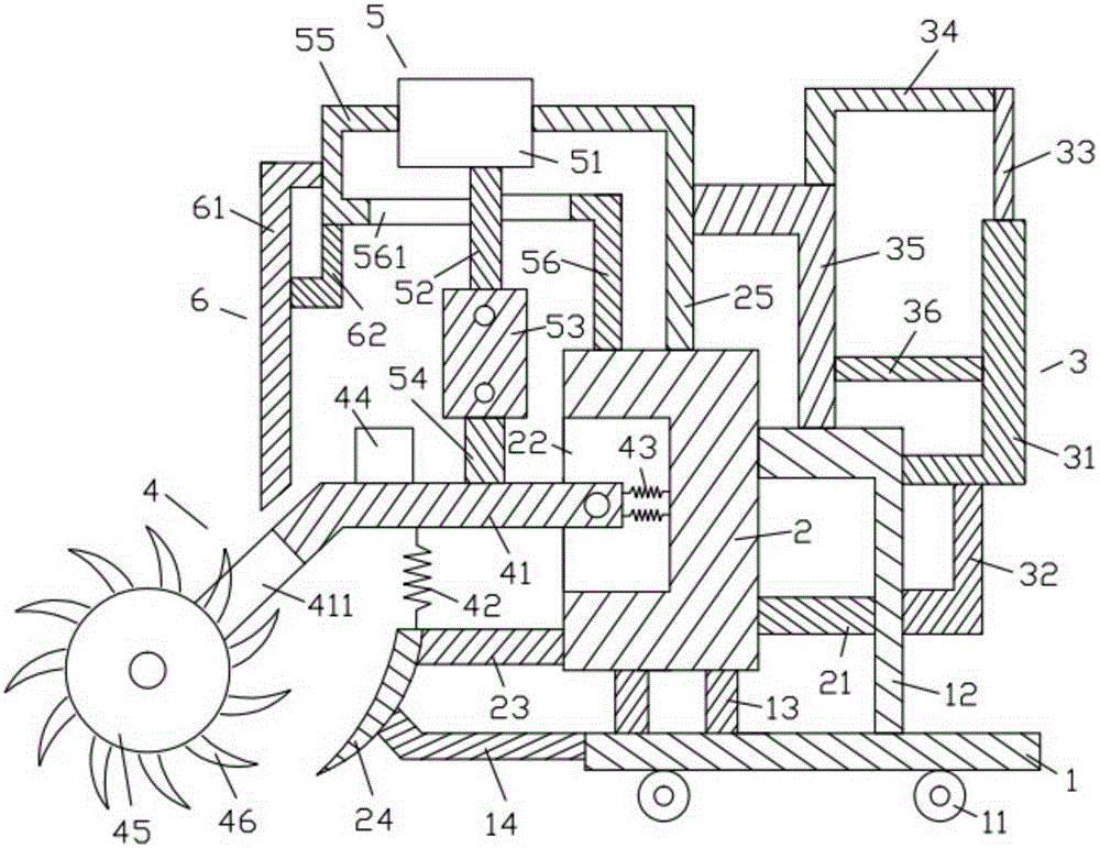 Agricultural soil breaking machine