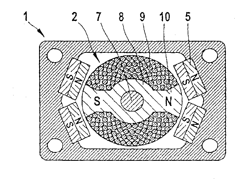 Electric motor for a small-scale electrical appliance