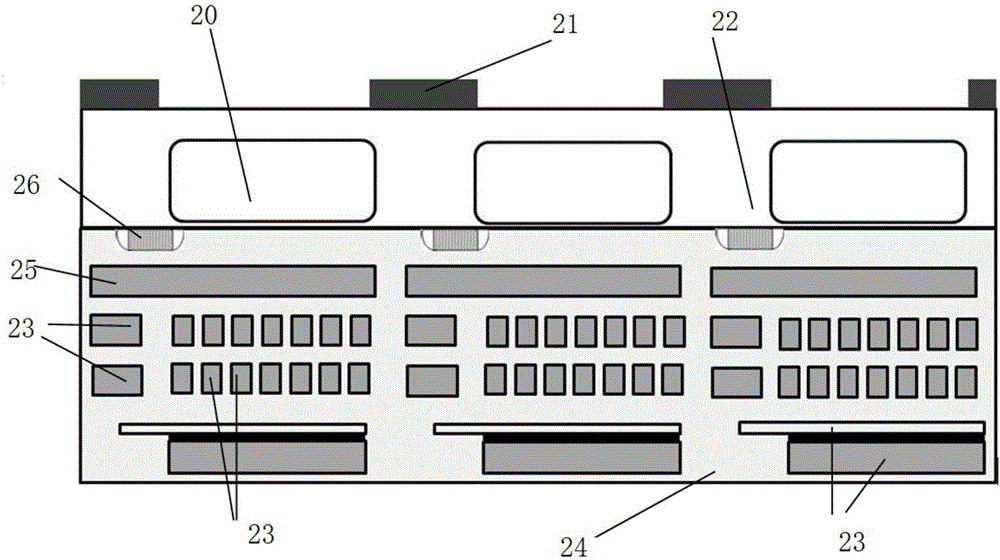 Backside illuminated global exposure pixel unit structure and manufacturing method