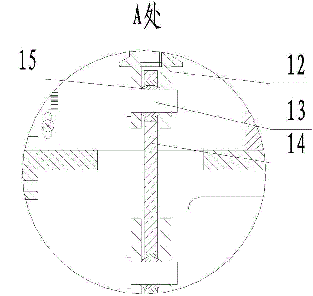 Diaphragm type angular travel pneumatic actuating mechanism