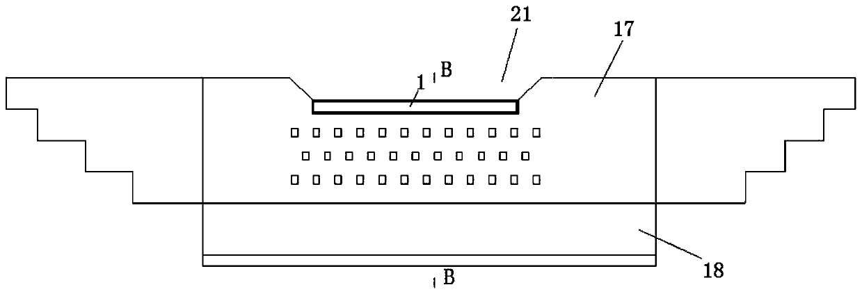 Anti-impact reinforcing structure of debris flow retaining dam