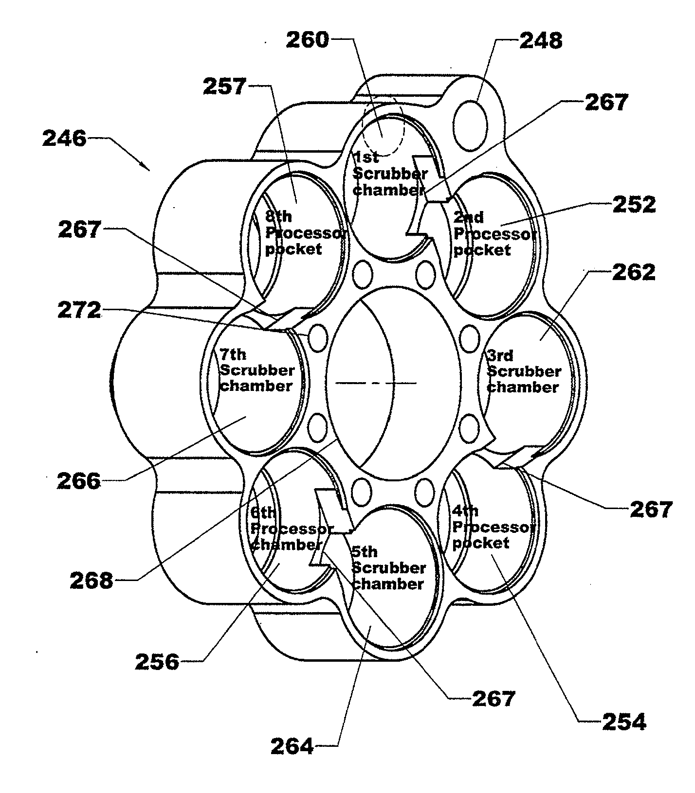 Compacted air flow rapid fluid evaporation system