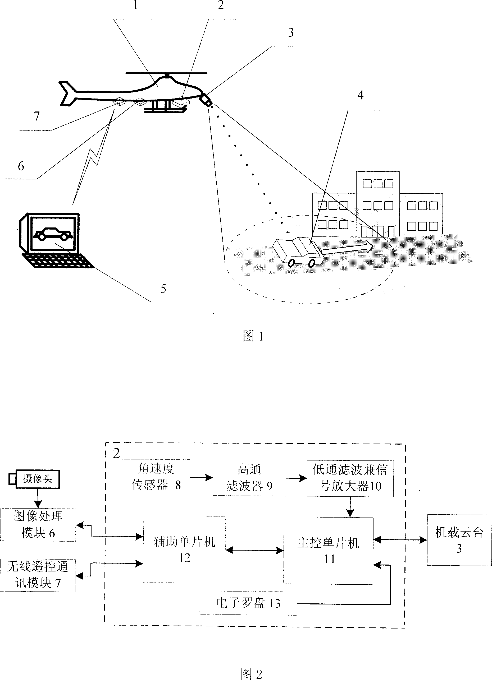 Follow-up control apparatus of miniature airborne cradle head