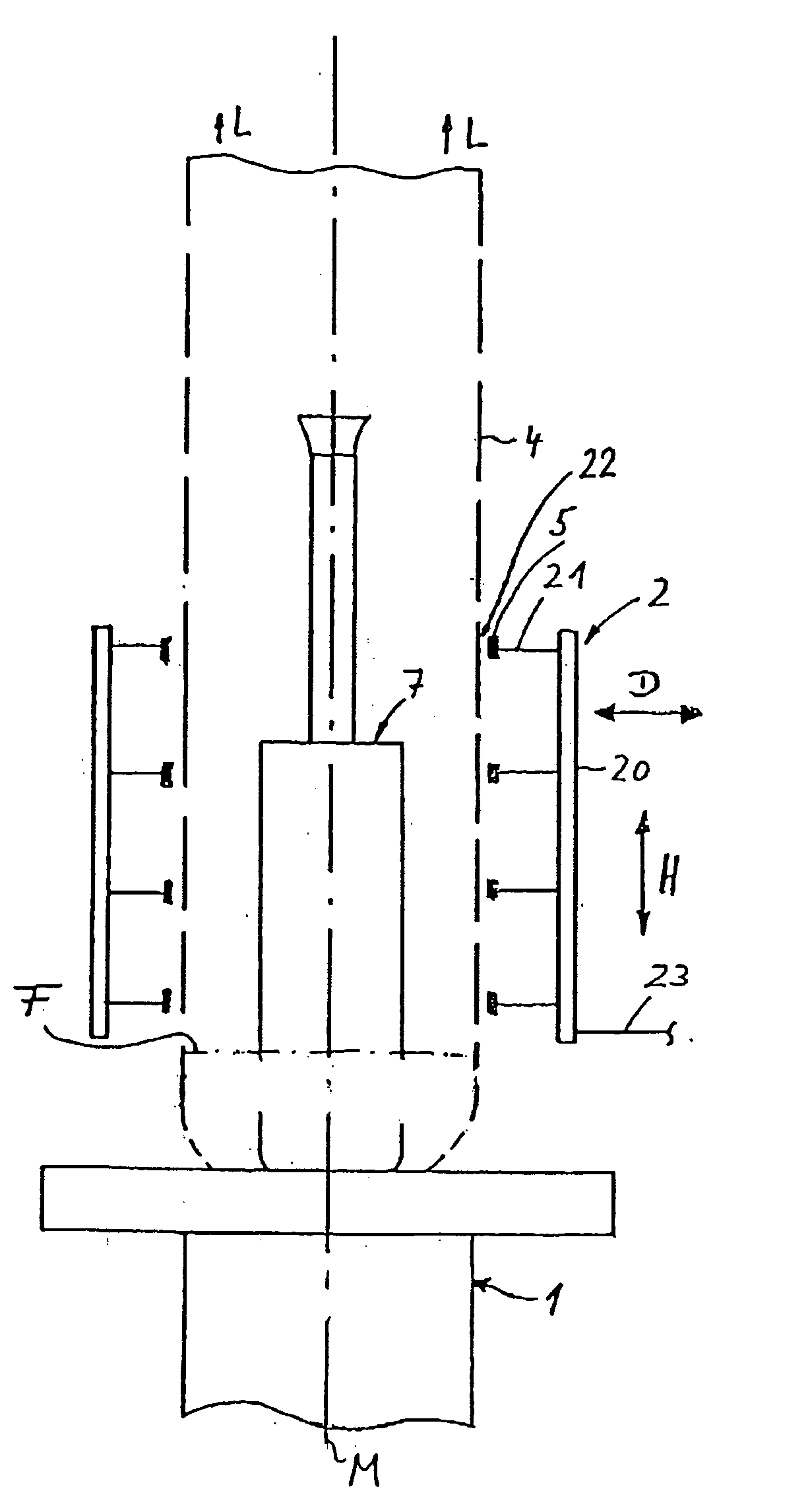 Method and device for producing a film made of a thermoplastic material