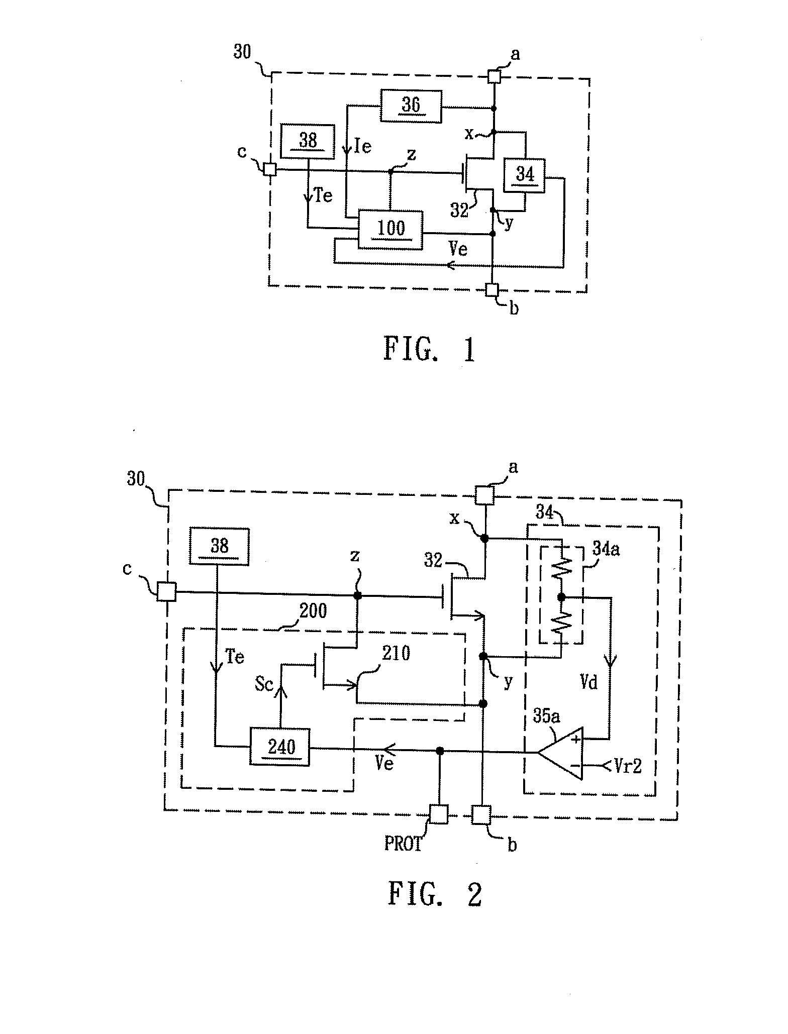 Transistor circuit with protecting function