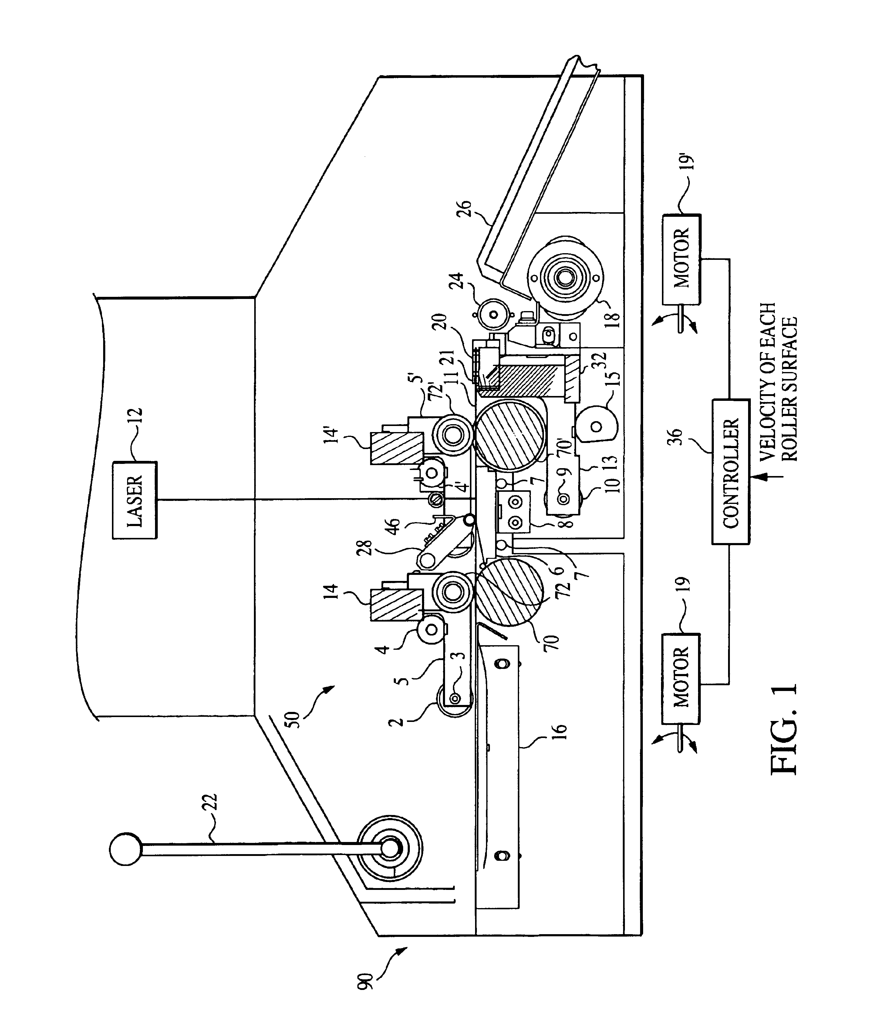 System and method for sheet transporting using dual capstan rollers