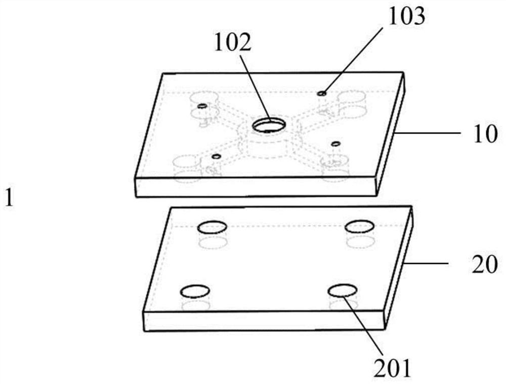 A microfluidic detection chip and a kit based on it, whole blood multi-index detection method and application