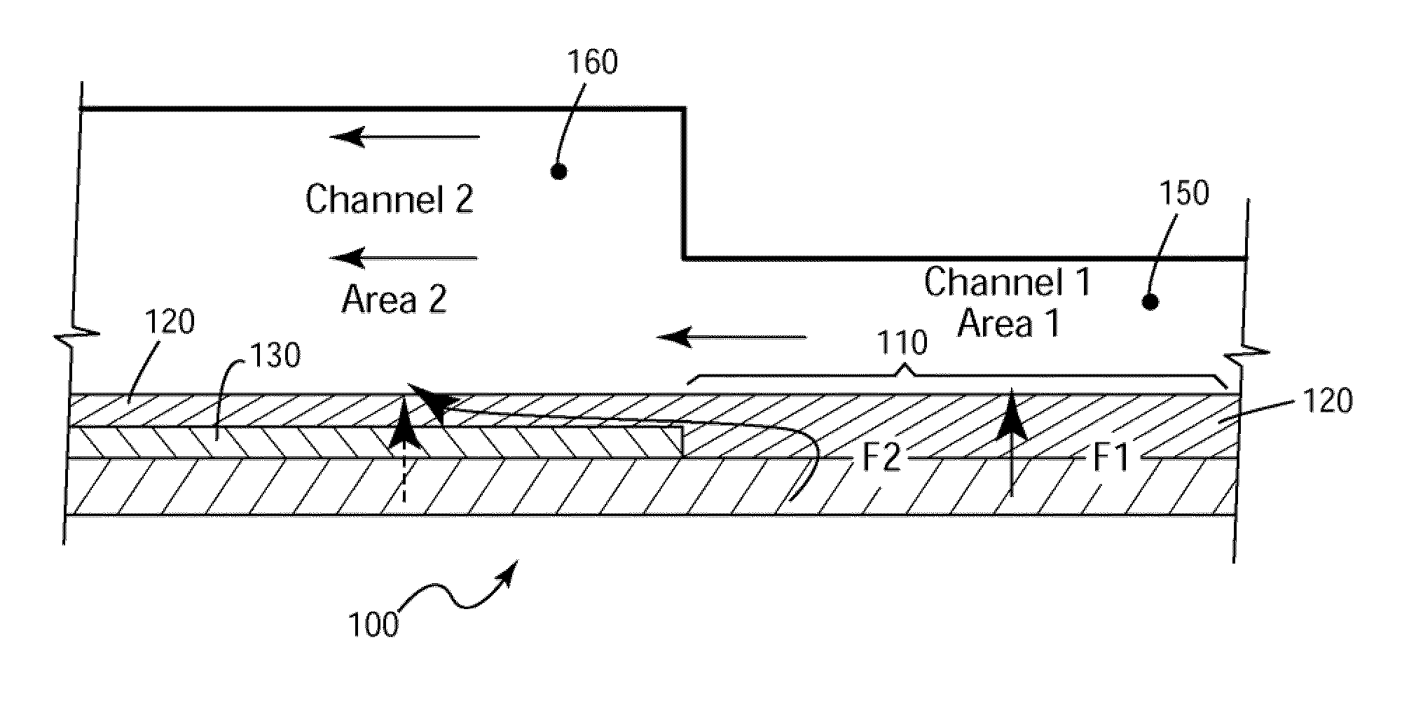 Deposition sensor based on differential heat transfer resistance