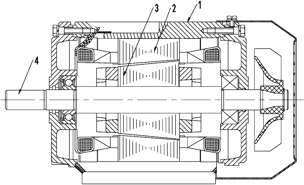 Motor with convenient-to-detach cooling device