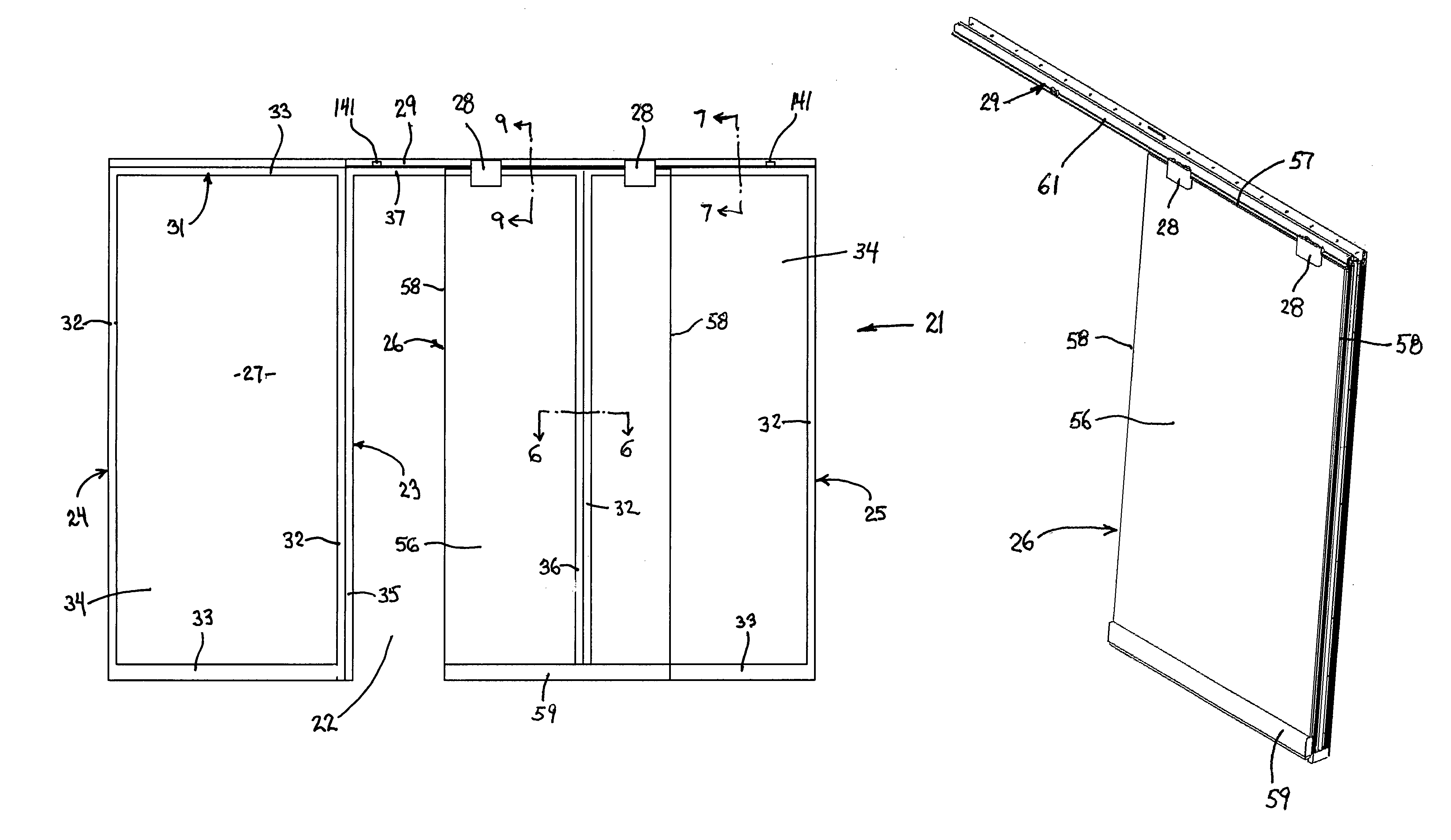 Sliding door arrangement