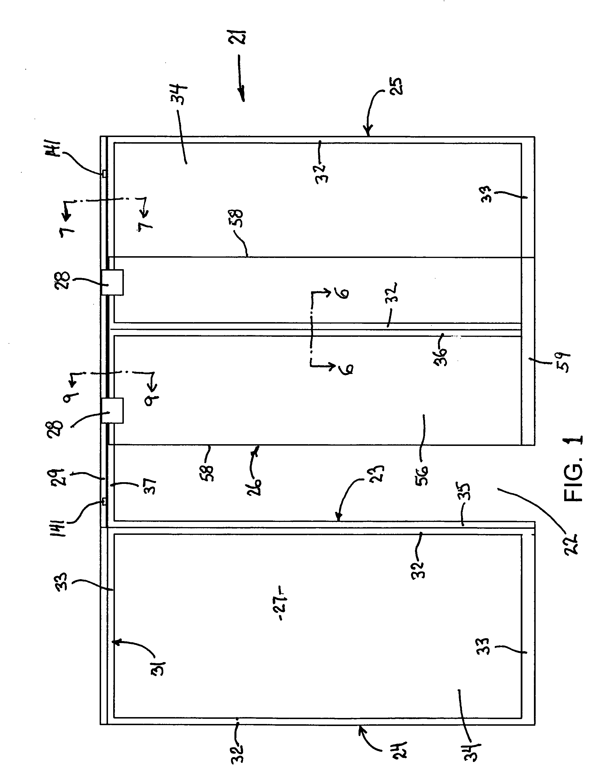 Sliding door arrangement