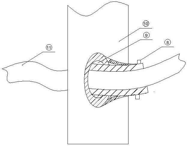 Velcro combination sealing device for all-round sealing of cabinet panel cable holes