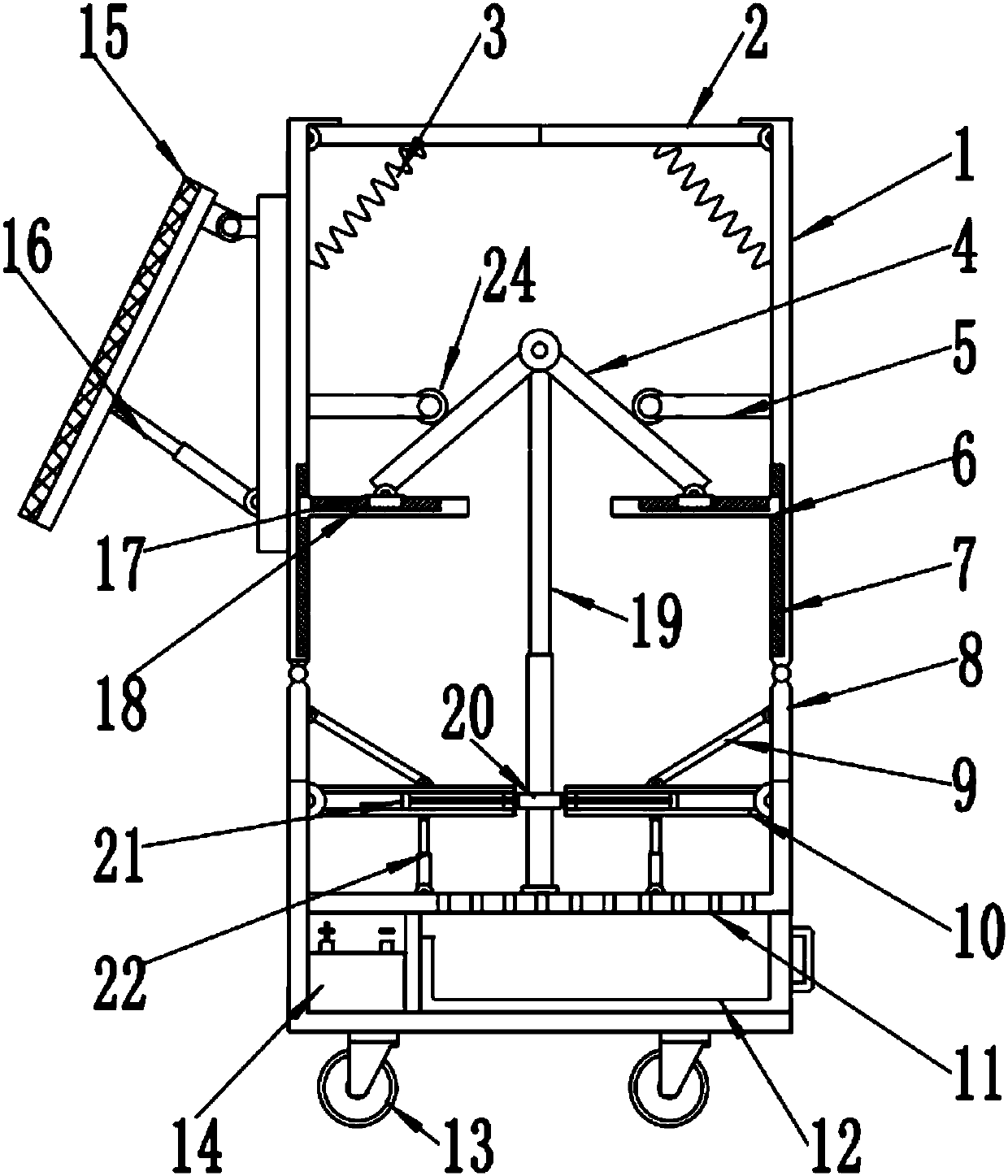 Municipal road rubbish bin with compaction function