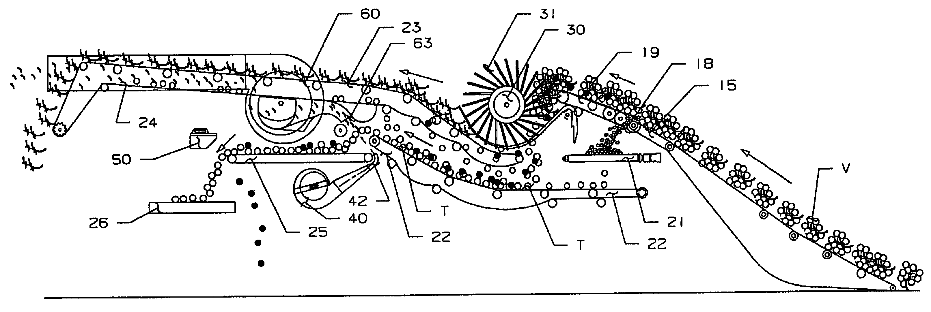 Small scale tomato harvester