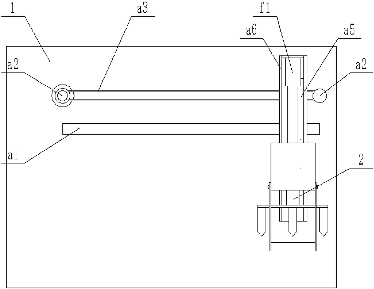 Punching device with base