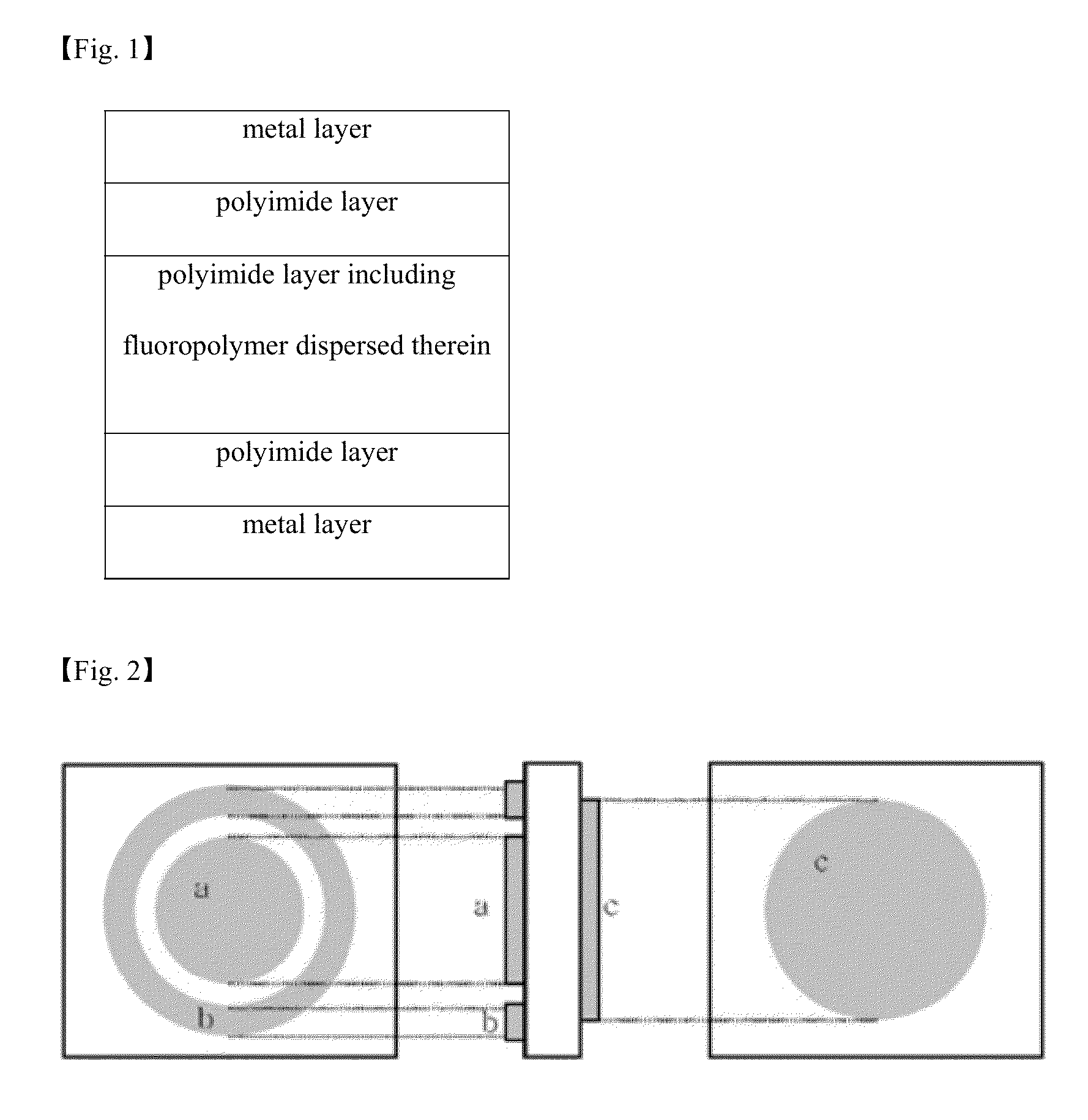 Flexible metal laminate containing fluoropolymer