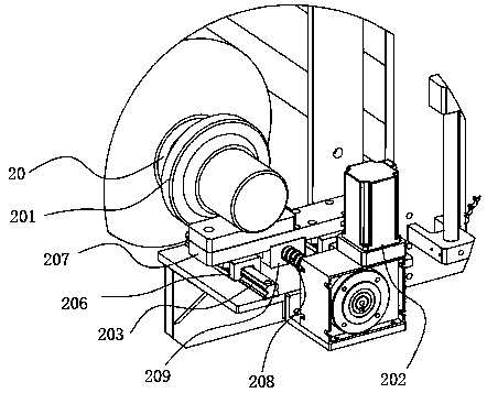 Cloth feeding mechanism of digital printing machine