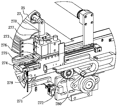 Cloth feeding mechanism of digital printing machine