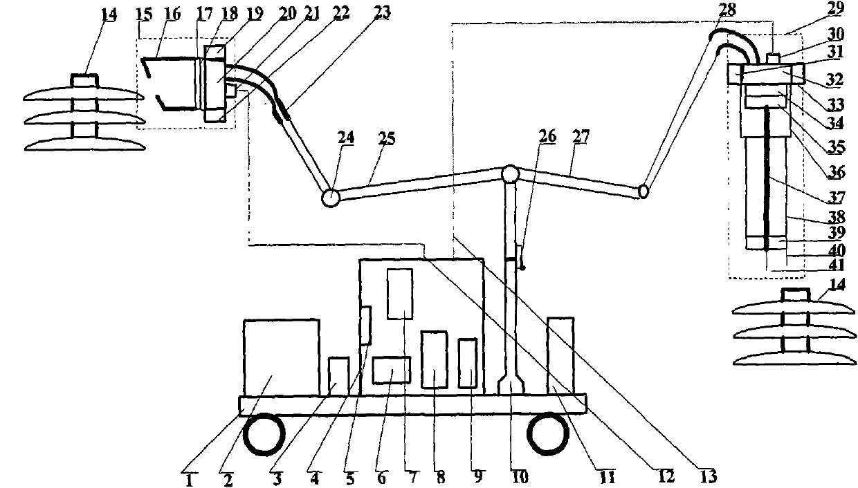 Microwave de-icing apparatus and de-icing method for electric power facilities