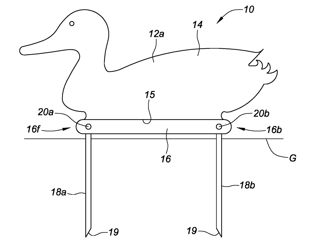 Convertible water and land waterfowl decoy