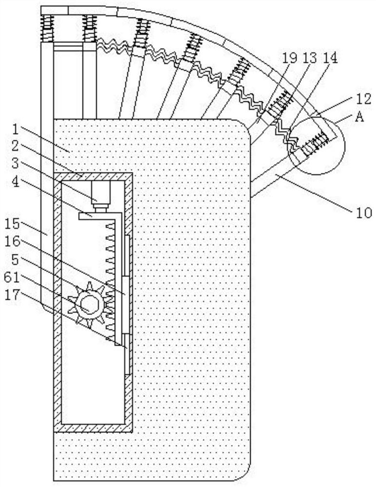 Heating and ventilation equipment with protection structure