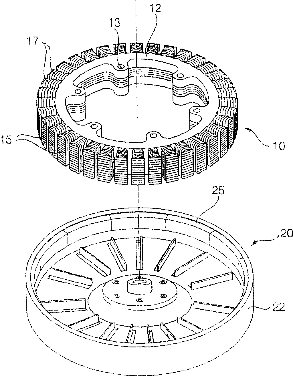 Magnetic flux concentrating motor