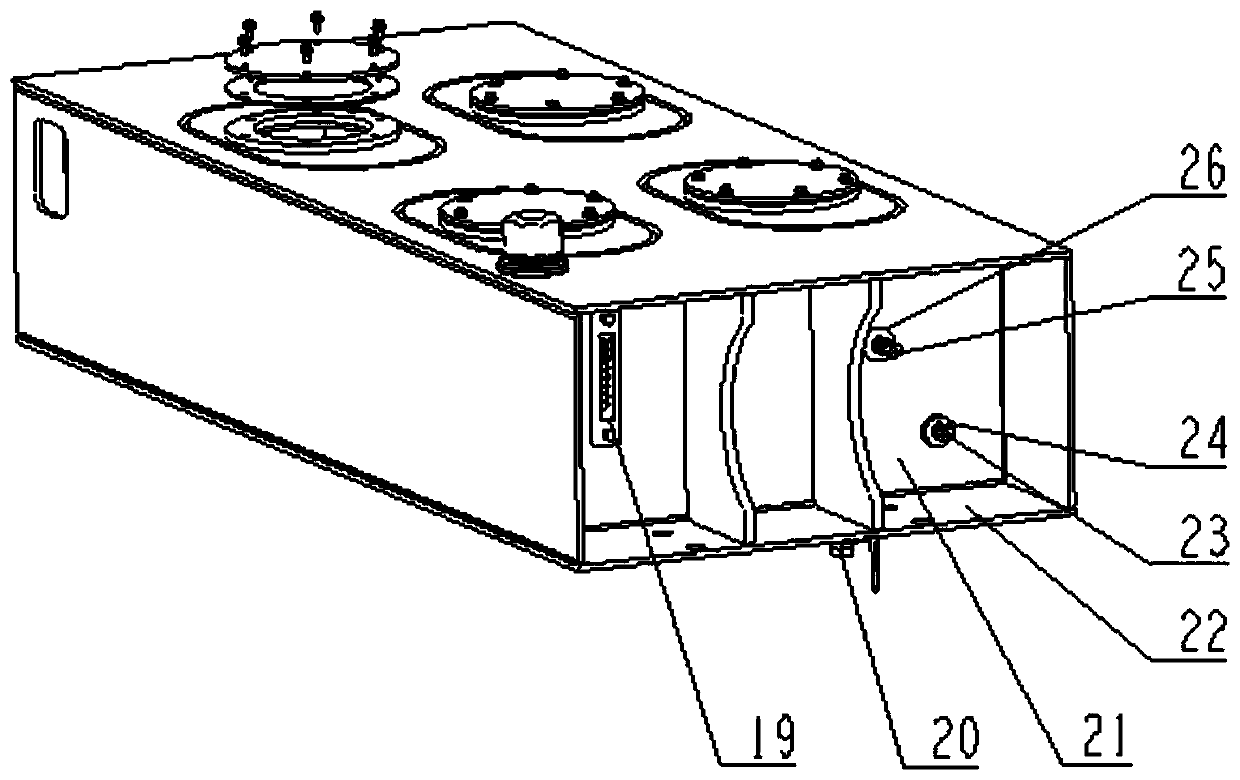 Embedded integral hydraulic oil tank and fire truck