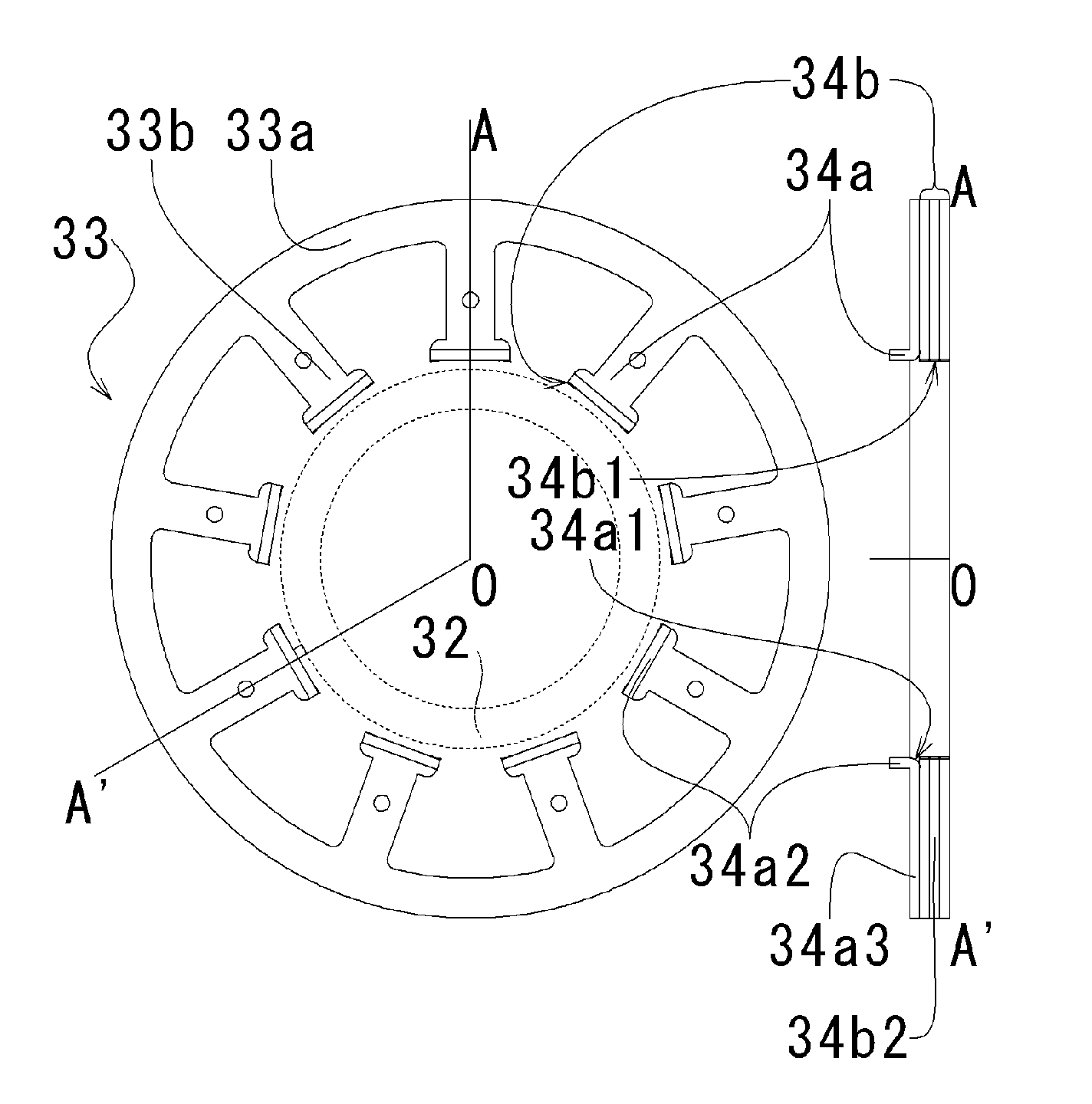 Motor and Recording Disk Drive Device Provided with the Same