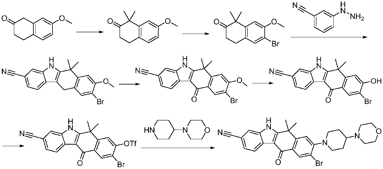 A kind of preparation method of alectinib