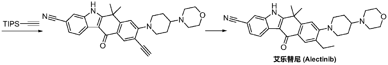 A kind of preparation method of alectinib